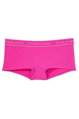 Трусики Logo Cotton Shortie Panty Pink Victoria's Secret