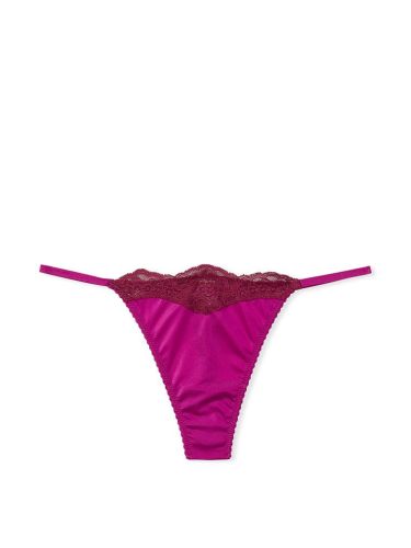 Трусики Very Sexy Lace Trim Thong Raspberry Cooler