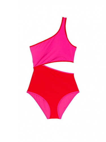 Суцільний купальник Victoria's Secret Cutout Swimsuit Flame Pink