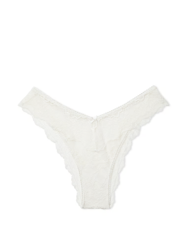 Трусики Victoria's Secret Lace Brazilian Panty Coconut White