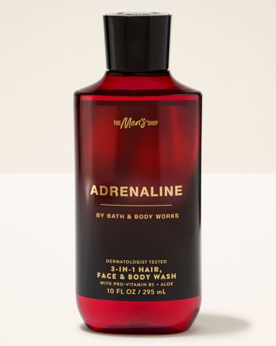 Парфумований гель для душу Adrenaline 3 in 1 Hair, Face & Body