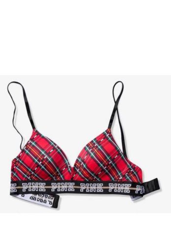 Бюстгальтер PINK Wear Everywhere Wireless Push-Up Red