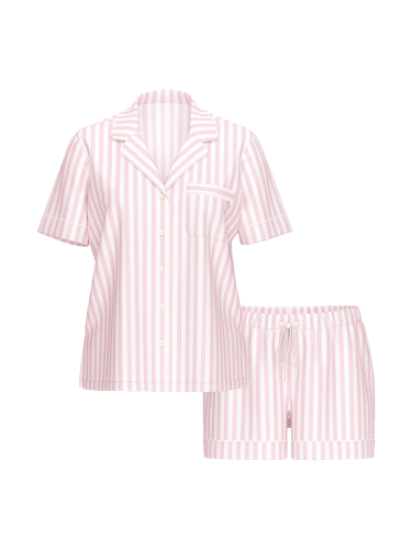 Піжама Modal Short Pajama Set Print Pink Stripe