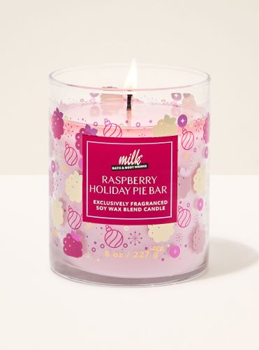 Ароматизована свічка Raspberry Holiday Pie Bar 1-Wick Candle