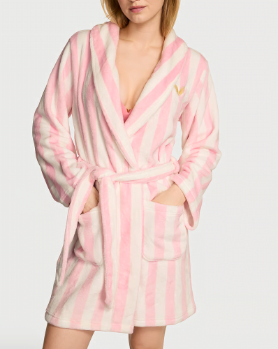 Плюшевий халат Short Cozy Robe Iconic Stripe Wings