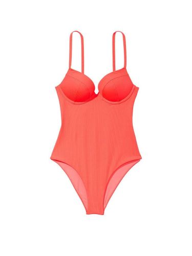 Суцільний купальник Victoria's Secret Sexy Tee Push Up One-Piece Swimsuit Coral Blaze