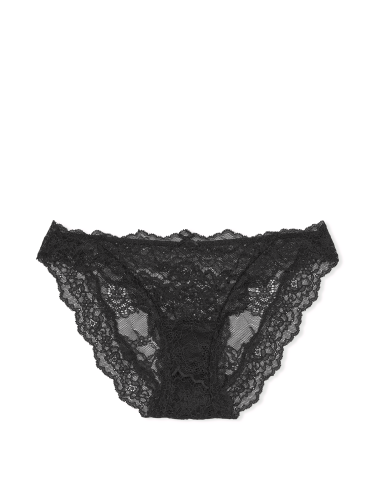 Трусики Dream Angels Floral Lace Cheekini Panty Black