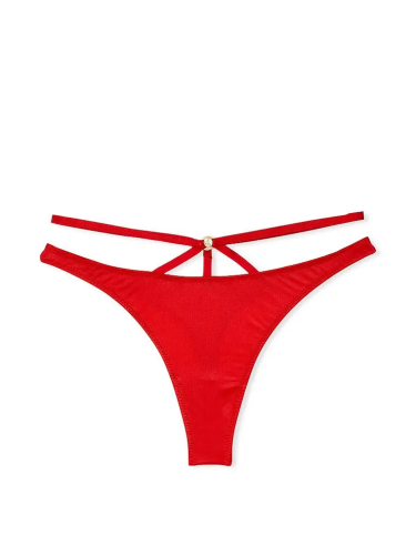 Трусики Victoria's Secret So Obsessed Strappy Thong Panty Red