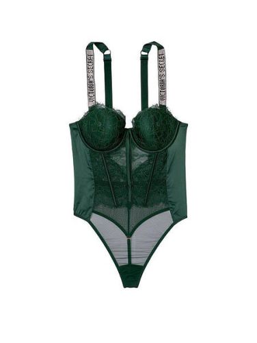 Боді Logo Shine Strap Teddy Green