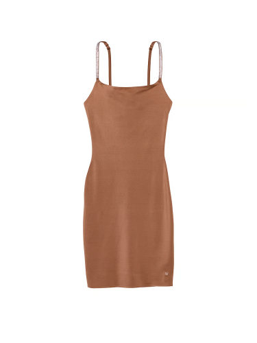 Нічна сорочка Shine Strap Smoothing Slip Dress Caramel