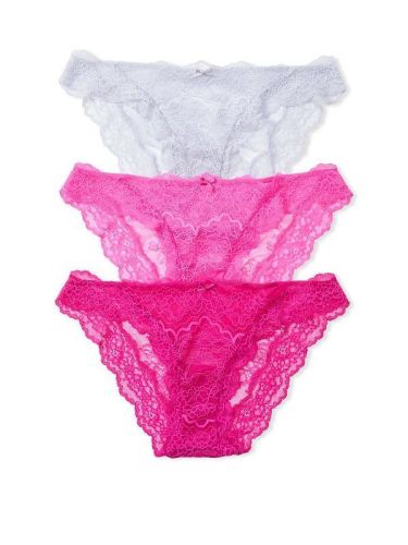 Трусики Victoria's Secret Dream Angel 3-Pack Lace Cheekini Panties