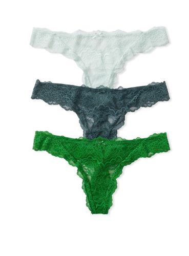Трусики Victoria's Secret Dream Angel 3-Pack Lace Thong Panties