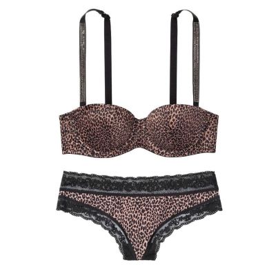 Комплект Lightly Lined Shine Strap Balconette Bra & Panty Leo