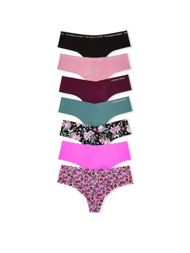 Набір трусиків 7-Pack No-Show Thong Panties Mix Flowers