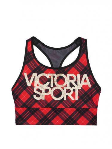 Спортивний топ Black Red Plaid Victoria's Secret size S