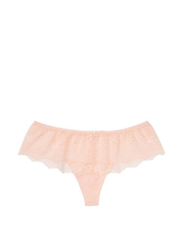 Трусики Dream Angels Floral Lace Thong Hipster Purest Pink Victoria's Secret