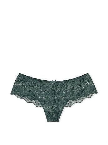 Трусики Dream Angels Floral Lace Thong Hipster Green Victoria's Secret