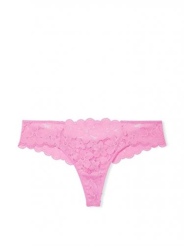 Трусики Victoria's Secret The Lacie Thong Panty Lilac Chiffon