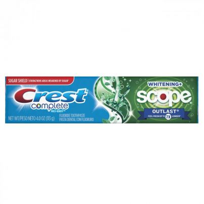 Зубна паста Crest Complete Whitening + Scope, Long Lasting Mint Toothpaste