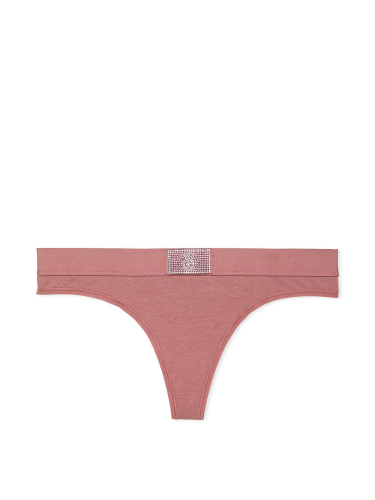 Трусики Logo Cotton Shine Patch Thong Panty Vintage Rose