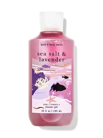 Парфумований гель для душу Sea Salt & Lavender від Bath and Body Works