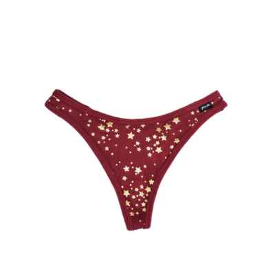 Трусики Cotton Thong Panty PINK Kir Star