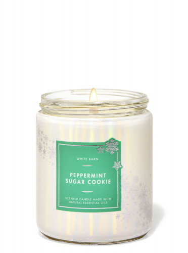 Ароматизированная свеча Peppermint Sugar Cookie Bath & Body Works