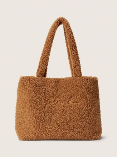 Сумка Cozy-Plush Tote Bag Warm Brown від Victoria's Secret Pink
