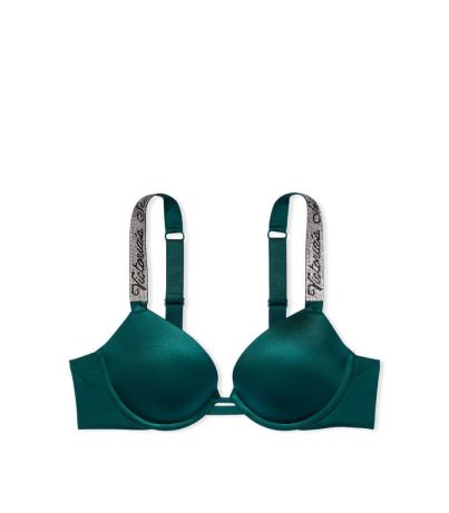 Бюстгальтер Shine Strap Push-Up Bra Deepest Green
