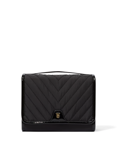 Косметичка Packable Makeup Bag Black V-Quilt Victoria's Secret