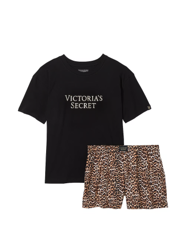 Піжама Cotton Short Tee-Jama Set Leopard від Victoria's Secret