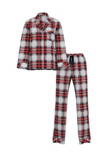 Піжама Flannel Long Pajama Set Print Red