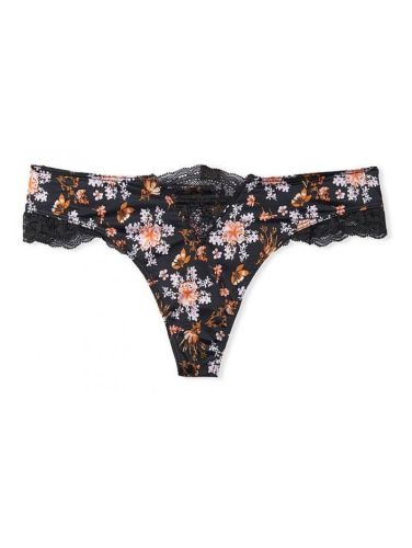 Трусики Very Sexy Micro Lace Inset Thong Panty Flowers