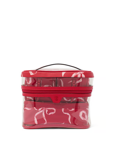 Набір косметичок 4-in-1 Makeup Bag Set Red Grounded Bow