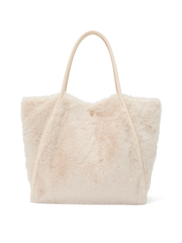 Сумка Faux-Fur Tote Bag White