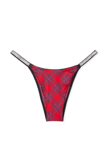 Трусики Very Sexy Shine Strap Brazilian Panty Red Plaid