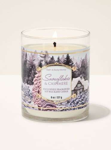 Ароматизована свічка Snowflakes & Cashmere 1-Wick Candle