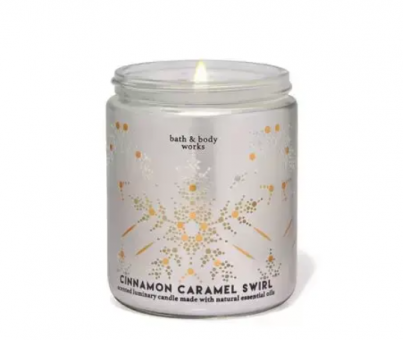 Ароматизированная свеча Cinnamon Caramel Swirl Bath & Body Works