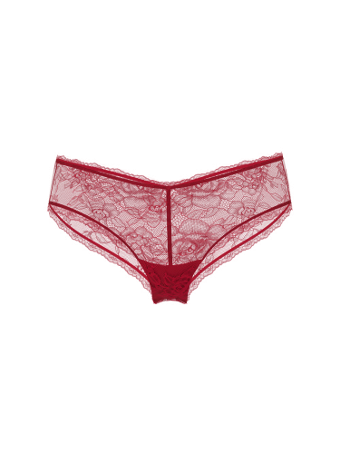 Трусики Very Sexy Rose Lace High-Leg Cheeky Panty Red Lacquer