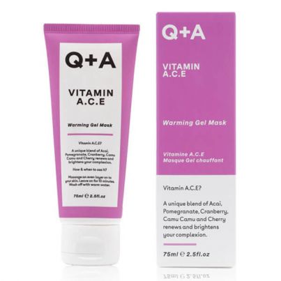 Многовитаминная маска для лица Q+A Витамин A.C.E. Потепление гелевой маски 75 мл
