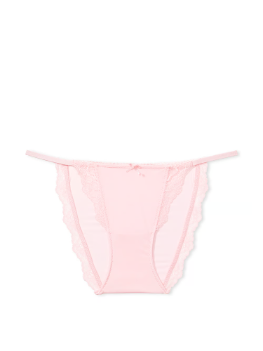 Трусики Dream Angels Lace-Trim String Bikini Panty Pretty Blossom Victoria's Secret