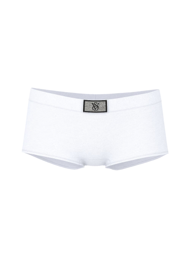 Трусики Logo Cotton Shine Patch Boyshorts Panty White