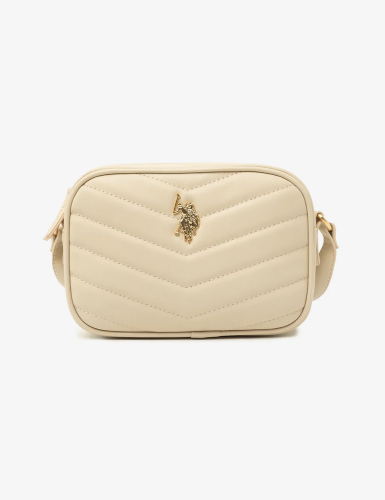 Сумка Quilted V Crossbody Bag Stone від U.S. Polo Assn.