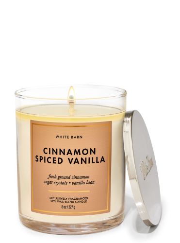 Ароматизована свічка Cinnamon Spiced Vanilla Single Wick Candle