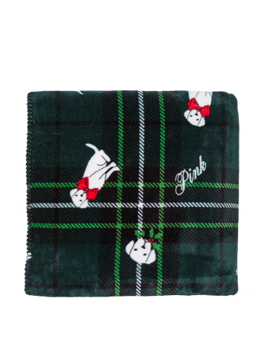 Плед Green Plaid Dog Cozy Plush Blanket