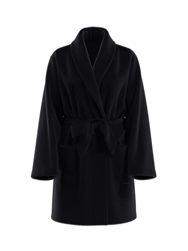 Плюшевий халат Short Cozy Robe Black