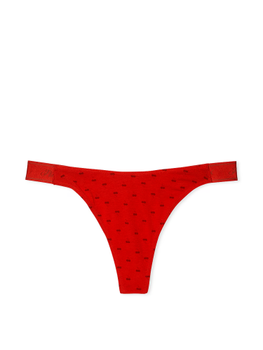 Трусики Logo Cotton High-Leg Thong Panty Cherry Print