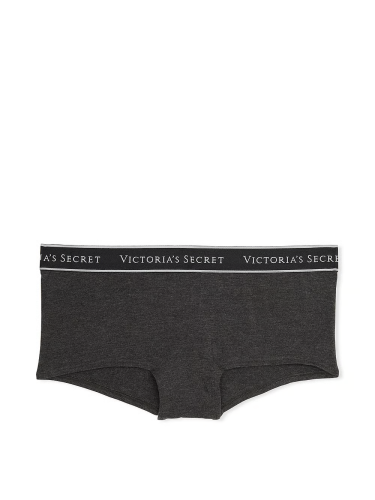 Трусики Logo Cotton Boyshorts Panty Charcoal Grey