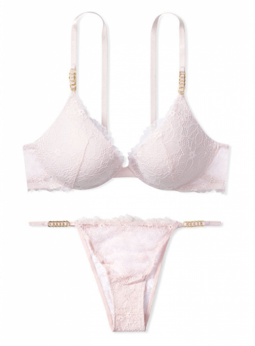 Комплект Victoria's Secret Sheer Pink 36C+M