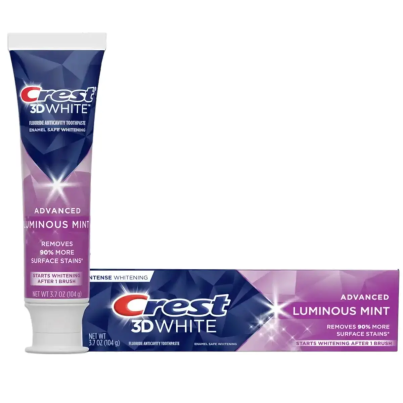 Зубна паста Crest 3D White Advanced Luminous Mint Teeth Whitening Toothpaste